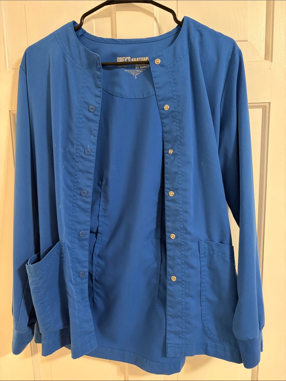 Grey's Anatomy Royal Blue Long Sleeve Medical Jacket